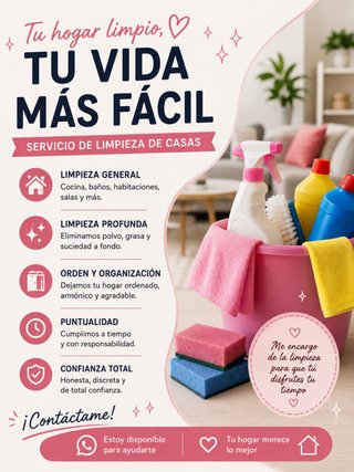 Limpieza del Hogar y cuidado niños
