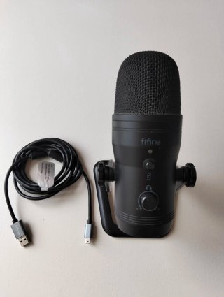 Micrófono Fifine USB Condensador Negro