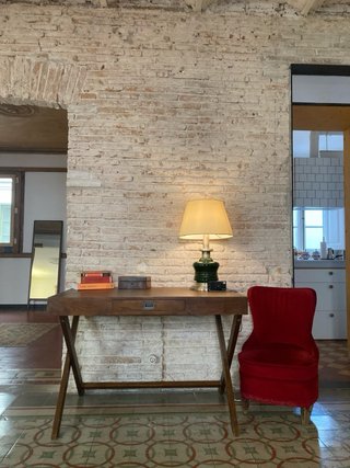 Escritorio vintage de madera