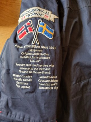 Abrigo Geographical Norway Azul Talla 16 años
