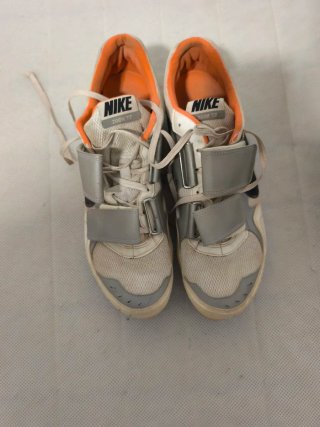Zapatillas Nike Clavos Naranja Blanco