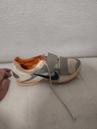 Zapatillas Nike Clavos Naranja Blanco