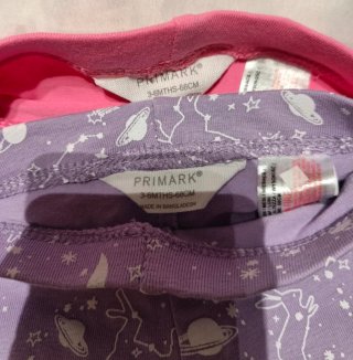 Lote conjunto 4 mallas niña bebé 3-6 meses Primark