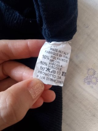 Miniabito aderente blu scuro maniche lunghe
