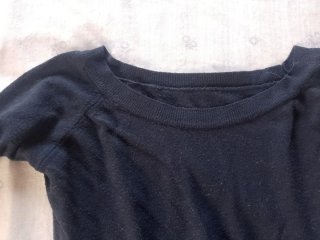Miniabito aderente blu scuro maniche lunghe