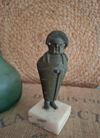 Figura Bronce Guerrero espartano.