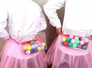 Juego de pelotas de plástico de colores