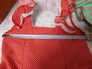 Traje Flamenca Niña Rojo y Blanco