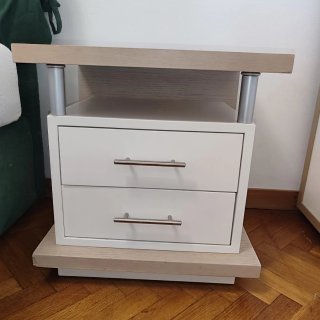 Coppia di Comodini Camera da letto (2 Cassetti)
