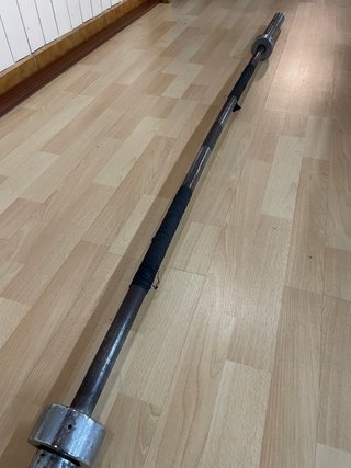 Barra recta olímpica hierro 220 cm / 2.2 m largo