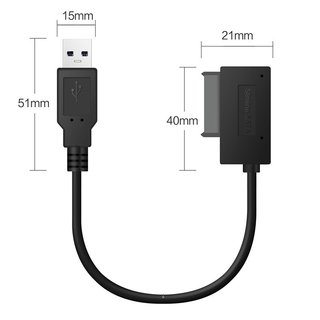 Cable USB a Slimline SATA