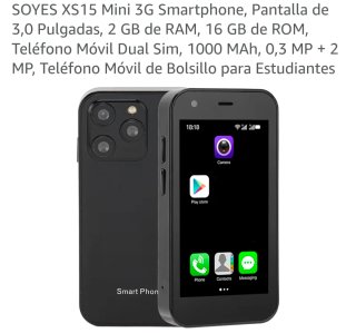 Mini Smartphone Soyes XS15 Negro