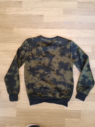 Sudadera estampada Tie Dye verde militar Picken
