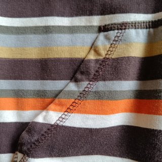 Sudadera hombre rayas marrón y naranja
