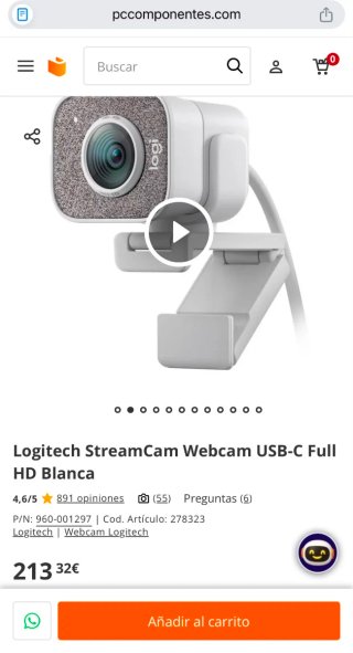 Logitech StreamCam Webcam HD 1080p USB-C
