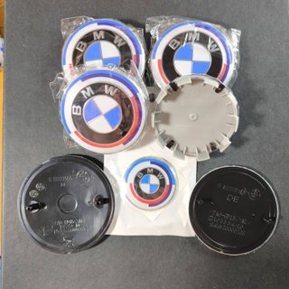 KIT 7 EMBLEMAS BMW 50 ANIVERSARIO · TAPABUJES BMW