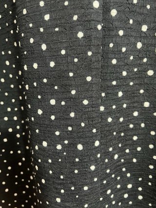 Vestido negro lunares Mango