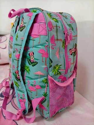 Mochila Escolar Minnie Mouse Flamencos