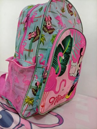 Mochila Escolar Minnie Mouse Flamencos