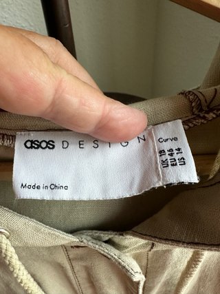 Parka ASOS Curve Lino Algodón.