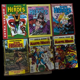 Marvel Héroes – lote 6 especiales Cómics Fórum
