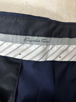 Traje Emilio Tucci Azul - Como Nuevo