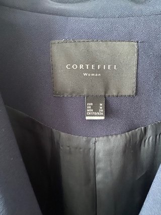 Blazer Cortefiel Azul Talla M Doble Botonadura