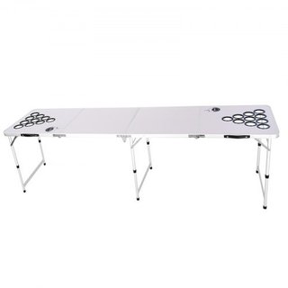 Mesa de Beer Pong portátil de 2.4 m, mesa plegable
