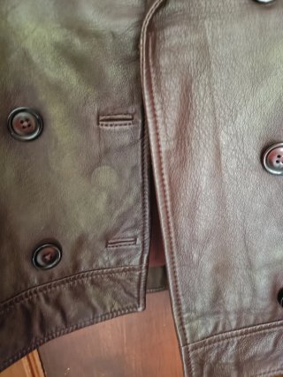 Chaqueta de cuero Cyrillus Talla 38