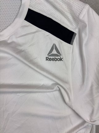 Reebok Camiseta Deportiva Blanca Talla M