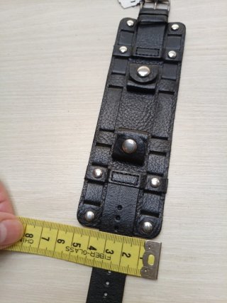 Brazalete Fossil Negro Cuero