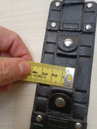 Brazalete Fossil Negro Cuero