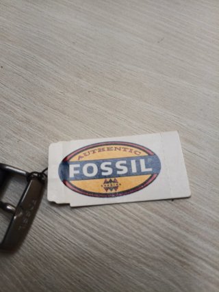 Brazalete Fossil Negro Cuero