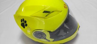 Casco de moto SHIRO talla s 55 56 amarillo brillan