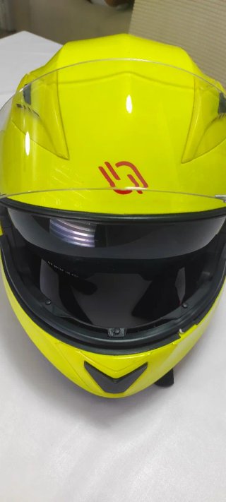 Casco de moto SHIRO talla s 55 56 amarillo brillan