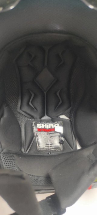 Casco de moto SHIRO talla s 55 56 amarillo brillan