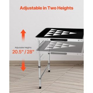 Mesa de Beer Pong portátil de 2.4 m, mesa plegable