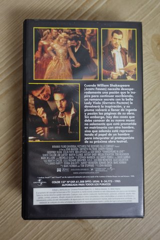 VHS Shakespeare in Love (Español)