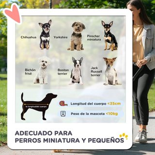 Carrellino per Cani Piccoli con Tetto Regolabile