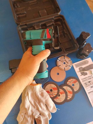 Mini amoladora angular 12V