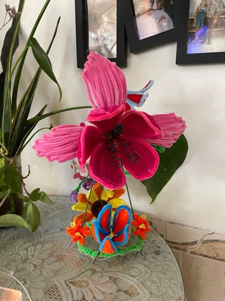 Lámpara Decorativa Flor Multicolor