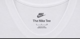 Camiseta Nike Blanca Algodón Verde