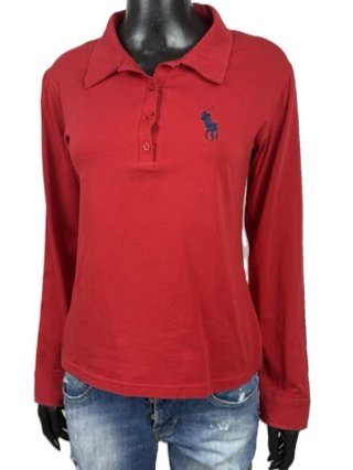 Polo Ralph Lauren Polo Donna Tg S Rossa Elastica