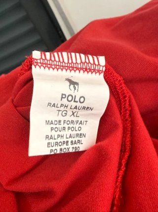 Polo Ralph Lauren Polo Donna Tg S Rossa Elastica