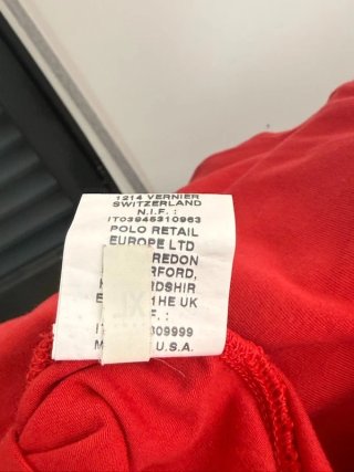 Polo Ralph Lauren Polo Donna Tg S Rossa Elastica