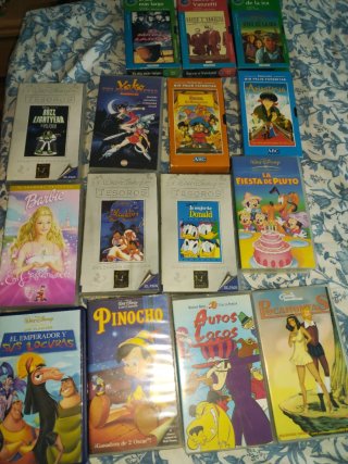 15 Películas VHS Disney y Clásicos