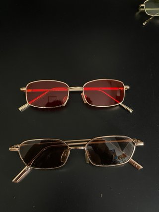 4 Gafas de Sol Estrechas Colores con fundas