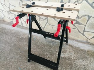 Mesa de carpintería plegable