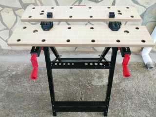 Mesa de carpintería plegable