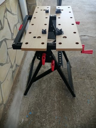 Mesa de carpintería plegable